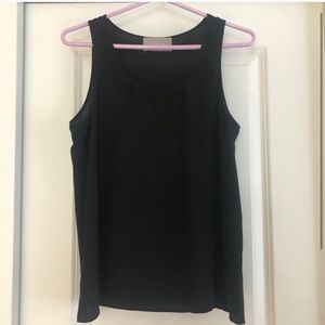 Silk black Everlane tank